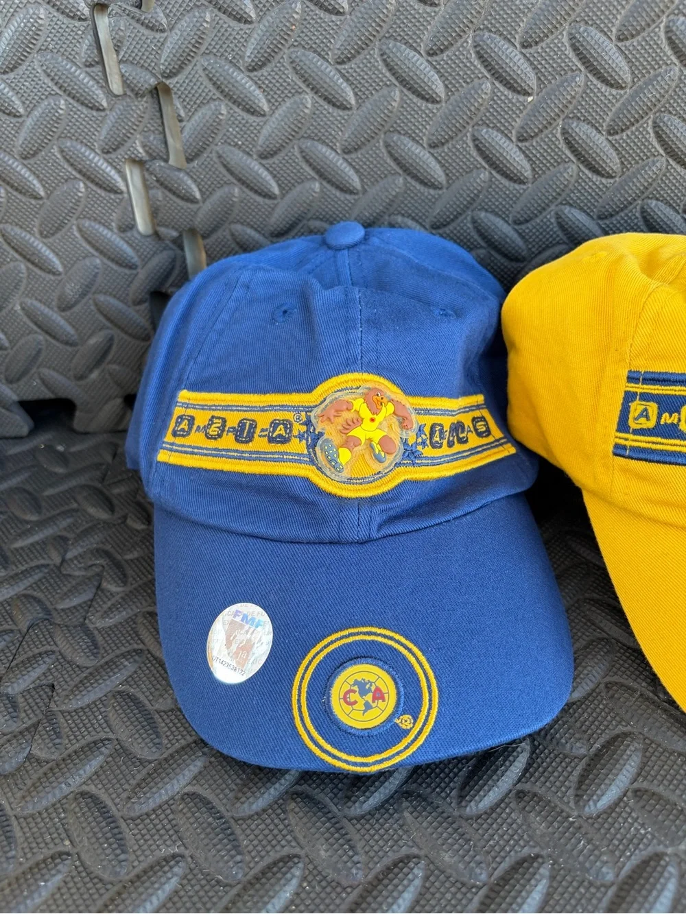 América  Aguilas Yellow Cotton Baseball Cap with Team Crest Unixes